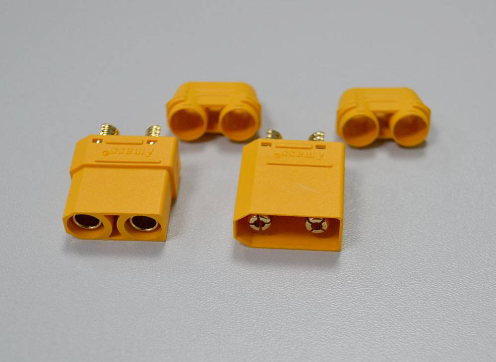 Goldstecker/buchse XT-90 mit Isoliergehäuse (1 Paar), maximal 85 Ampere Dauer