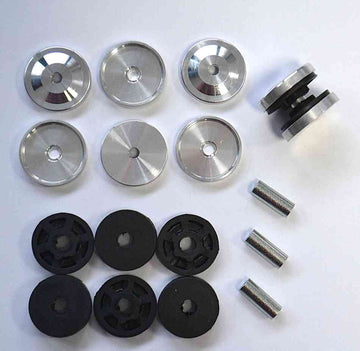 Rubber-damped engine mount, for internal combustion engines from 30 - 180cc, 4 pieces