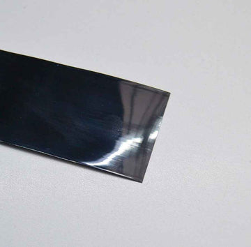 Schrumpfschlauch 2:1, ø 29mm (45mm flach), transparent schwarz, "Menge 1" = 1m Liefermenge