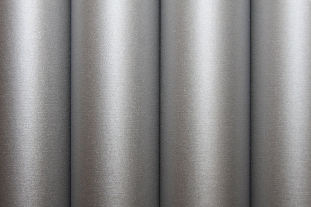 ORATEX SILK GLOSS Bügelfolie Seidenglanz SILBER, 60cm breit, Liefermenge 2m-Rolle!