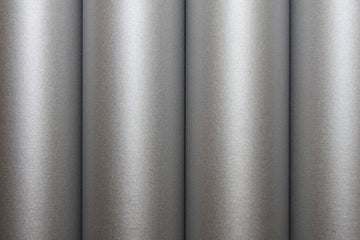 ORATEX SILK GLOSS Bügelfolie Seidenglanz SILBER, 60cm breit, Liefermenge 2m-Rolle!