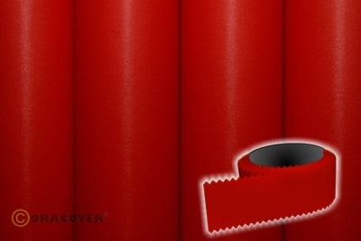 ORATEX Pinked Tape for model building, Fokker Red, 25mm wide (25m roll), # 11-020-025