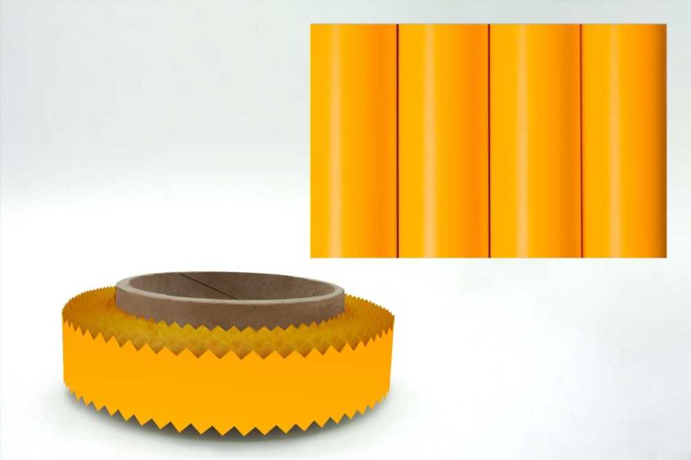 ORATEX Pinking Tape for Model Building, CLASSIC-cub yellow, 17mm wide (25m roll)