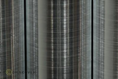 ORASTICK Adhesive Film Brushed Aluminum, 60cm wide, Supplied as a 2m roll!