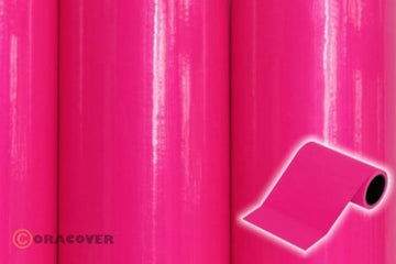 ORATRIM 9,5cm breit, pink fluoreszierend, Liefermenge 2m-Rolle!