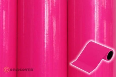 ORATRIM 9,5cm breit, pink fluoreszierend, Liefermenge 2m-Rolle!