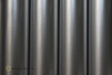 ORALIGHT Iron-on Film silver, SLIGHTLY OPAQUE, 60cm wide, Quantity 1 = 1m Delivery Length!