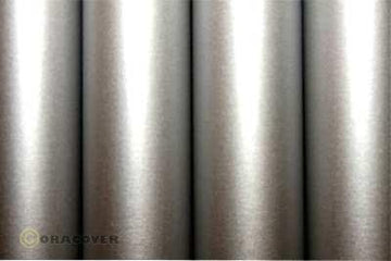 ORALIGHT Iron-on Film effect silver, SEMI-OPAQUE, 60cm wide, quantity 1 = 1m delivery quantity!