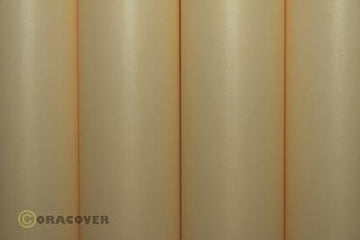 ORACOVER Bügelfolie matt cream, 60cm breit, "Menge 1" = 1m (0,6m²)