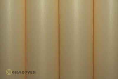 ORACOVER Bügelfolie matt cream, 60cm breit, "Menge 1" = 1m (0,6m²)