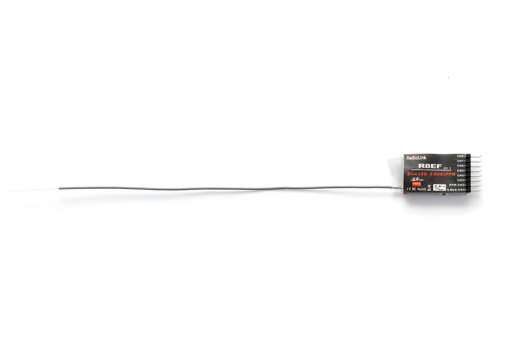 Empfänger Radiolink R8EF, 8-Kanal FHSS, S-BUS o. PPM-Serial, 48.5x21x11mm, 7g