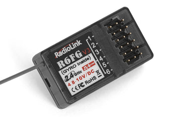 Radiolink R6FG Receiver, 6-Channel FHSS Gyro Receiver for RC Cars