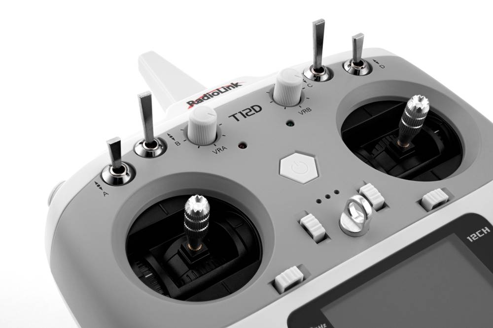 T12D transmitter with R12F receiver, 12 channel FHSS RadioLink transmitter
