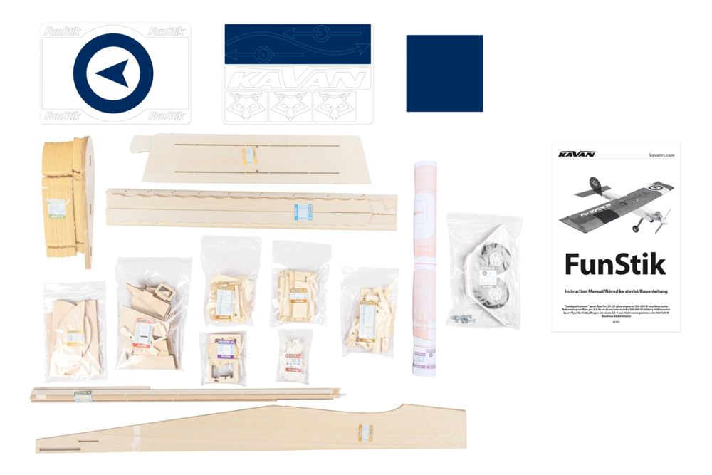 FunStik, E- and V-Drive Trainer 1280mm, Kit, Kavan # KAV02.8036