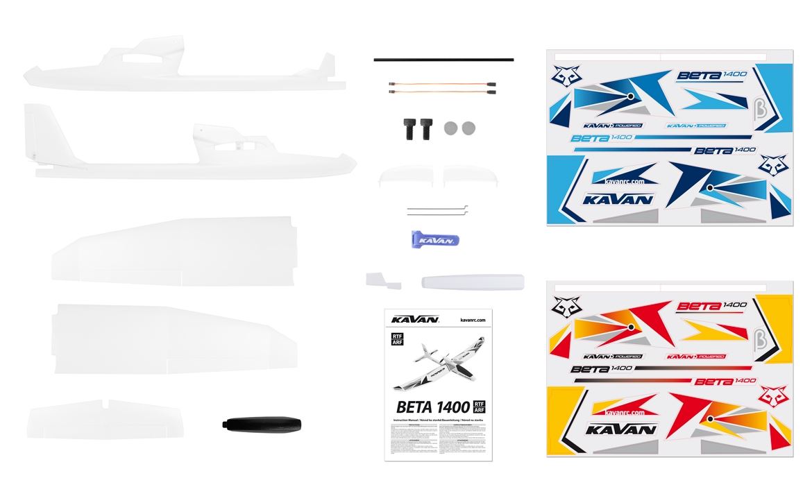 Beta 1400 KIT version, 1400mm wingspan, beginner model