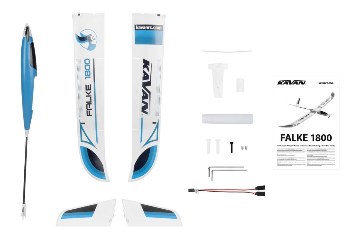 KAVAN Falke 1800mm ARF - weiß/blau bespannt