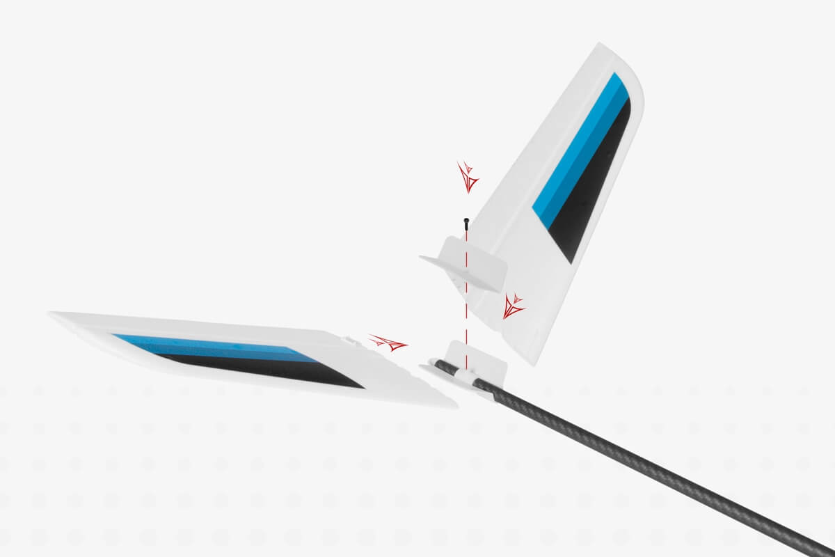 KAVAN Falke 1800mm ARF - weiß/rot bespannt
