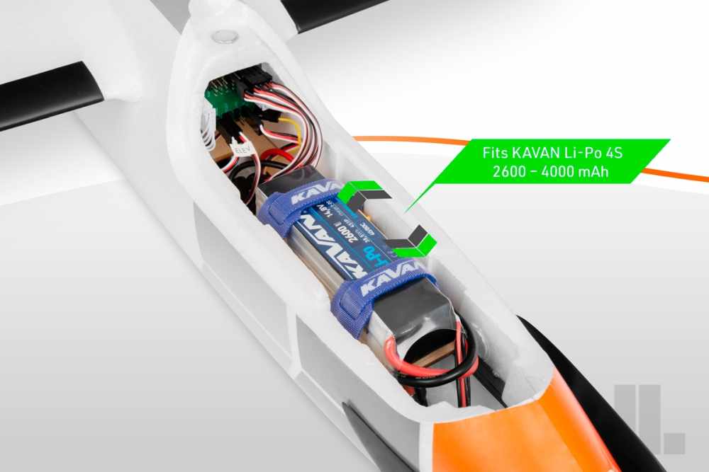 KAVAN Pulse 2200 V2 ARF, Wingspan 2206mm, Orange, # KAV02.8091