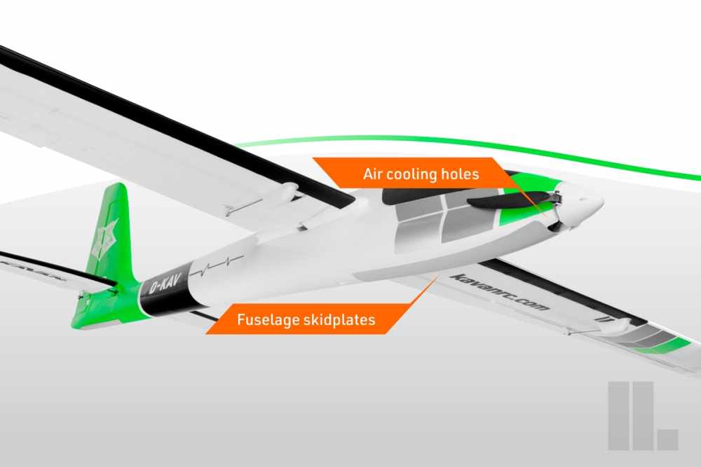 KAVAN Pulse 2200 V2 ARF, Wingspan 2206mm, green, # KAV02.8092