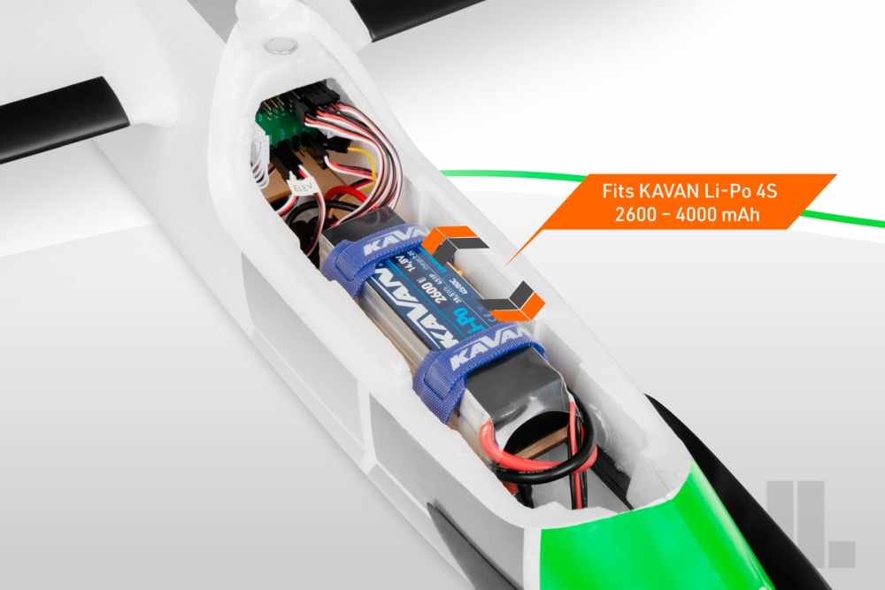 KAVAN Pulse 2200 V2 ARF, Wingspan 2206mm, green, # KAV02.8092