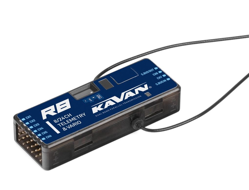 KAVAN Empfänger R8, incl. Vario, 8-Kanal, 2.4GHz, # KAV18.10008V