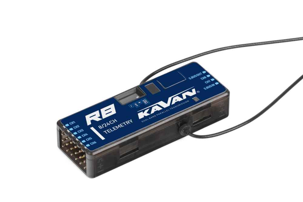 KAVAN R8 Receiver, 8-Channel, 2.4GHz, # KAV18.10008