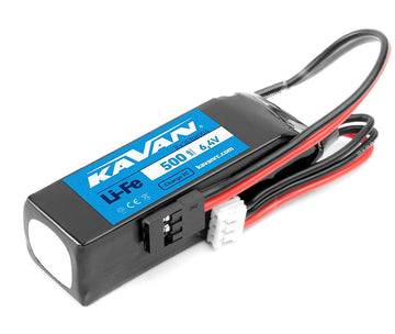 Empfängerakku LiFe 2/500mAh, 6.4Volt, 49x19x19mm, 28g, # KAV33.8004