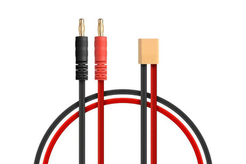 Charging cable with XT-30 connector and 4mm gold connector, # KAV36.601