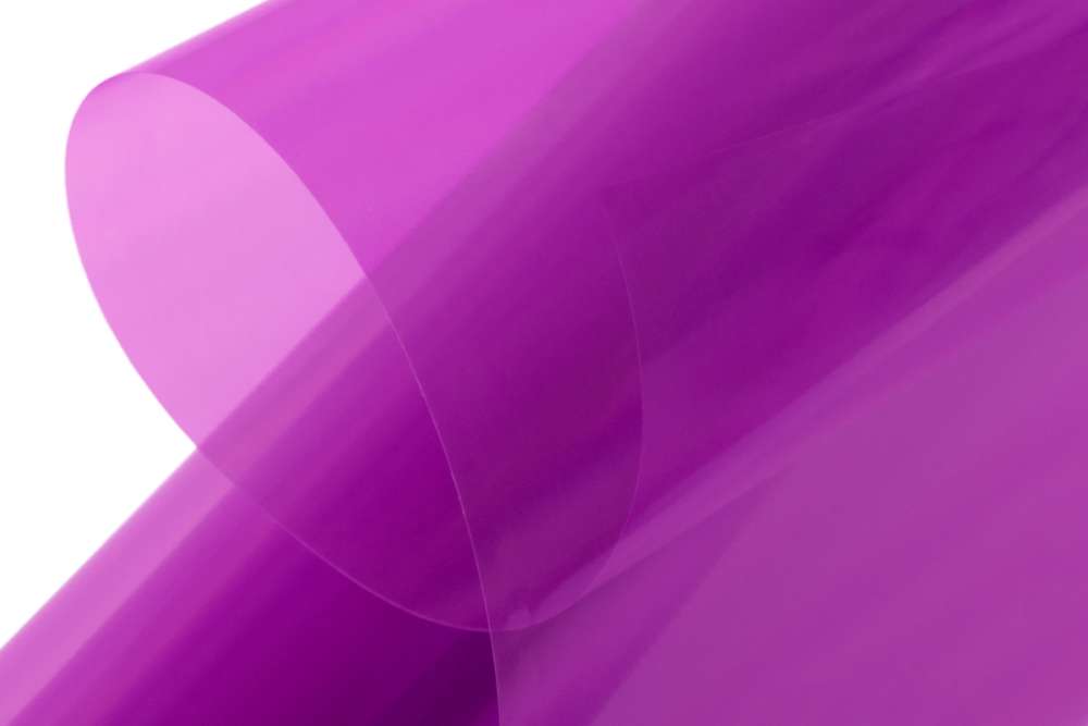 Kavan Bügelfolie TRANSPARENT HELLVIOLETT, 640mm breit, 2m Rolle