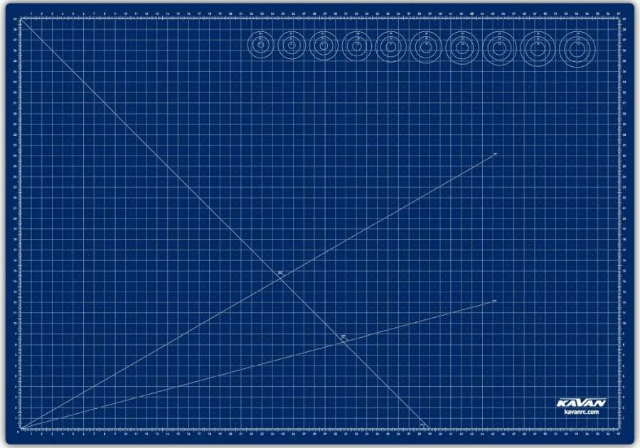 KAVAN Self-Healing Cutting Mat, A3, Double-Sided, 450x300x3mm # KAV66.742