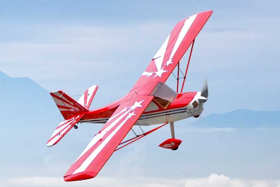 Super Decathlon V2, Wingspan 1400mm, ARF, Red, # OMPP002R