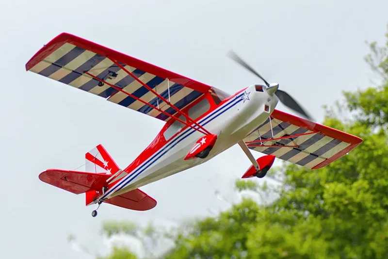 Super Decathlon V2, Wingspan 1400mm, ARF, Red, # OMPP002R