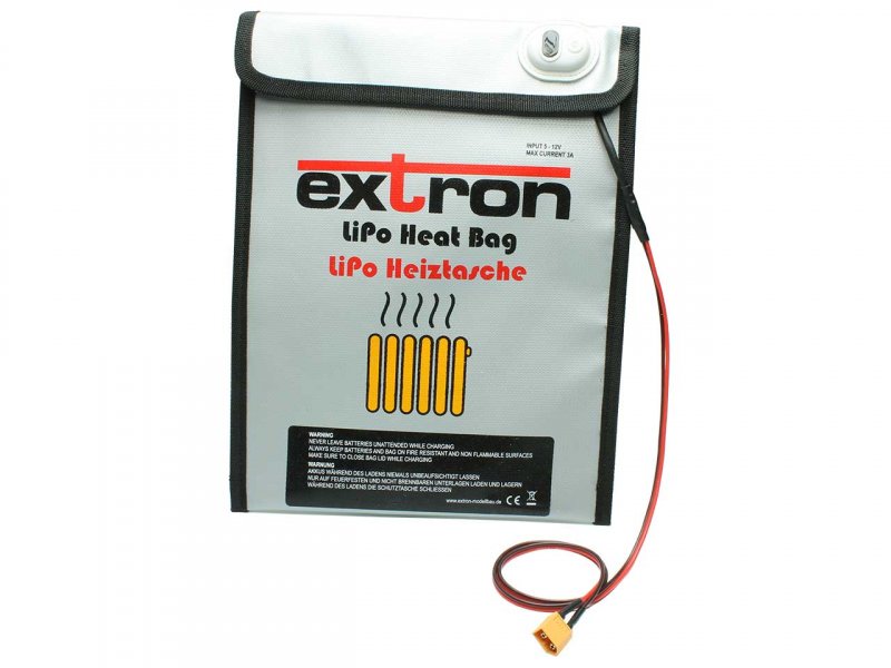 LiPo Heiztasche, 20 - 30 - 40°, 12 Volt Versorgungsspannung, Pichler # 15017