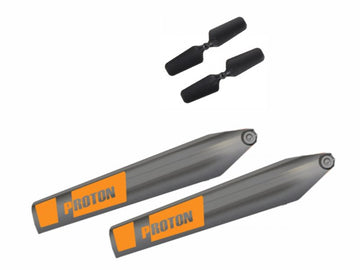 Haupt- und Heckrotorblätter zu Proton, Pichler # 15043