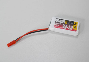 LiPo Battery Pichler Red Power XT 1S/650mAh, 3.7V, 25/50C, 46x24x9mm, 18g