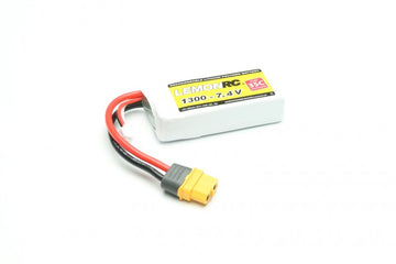 LiPo-Akku Lemon RC 2S/1300mAh, 7.4V, 35/70C, 70x30x17 mm, 77g, # 15710