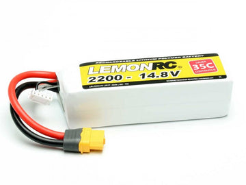 LiPo Battery Lemon RC 4S/2200mAh, 14.8V, 35/70C, 108x35x30mm, 230g, # 15721