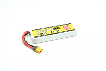 LiPo Battery Lemon RC 3S/3300mAh, 11.1V, 35/70C, 135x43x25 mm, 246g, # 15725