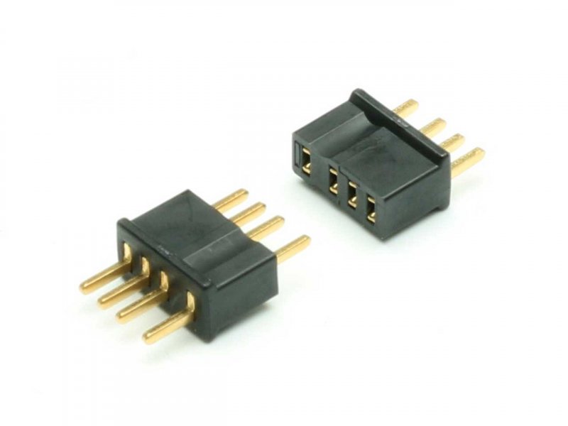 Micro Plug/Socket 4B (4-pin), 1 pair, Pichler # 15868