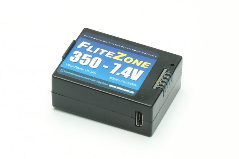 LiPo Akku FliteZone 7.4V, 350mAh, zu ADAC EC135, Pichler # 16088