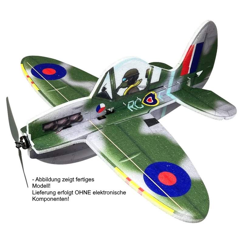 Cartoon Warbird Spitfire, kit, wingspan 550mm, Pichler # 16354