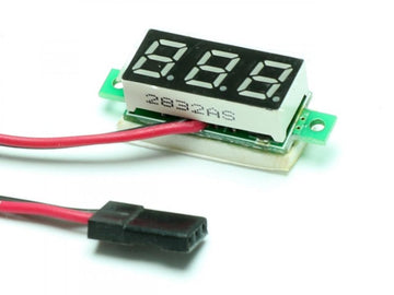 Mini Digital Voltmeter 3-30V (JR Stecker) , Pichler # C3352