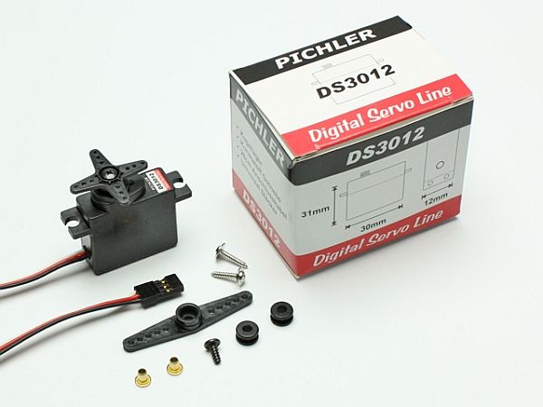 Servo DS3012 Digital, 30x12x31mm, 17g, 26Ncm, Pichler # 4995