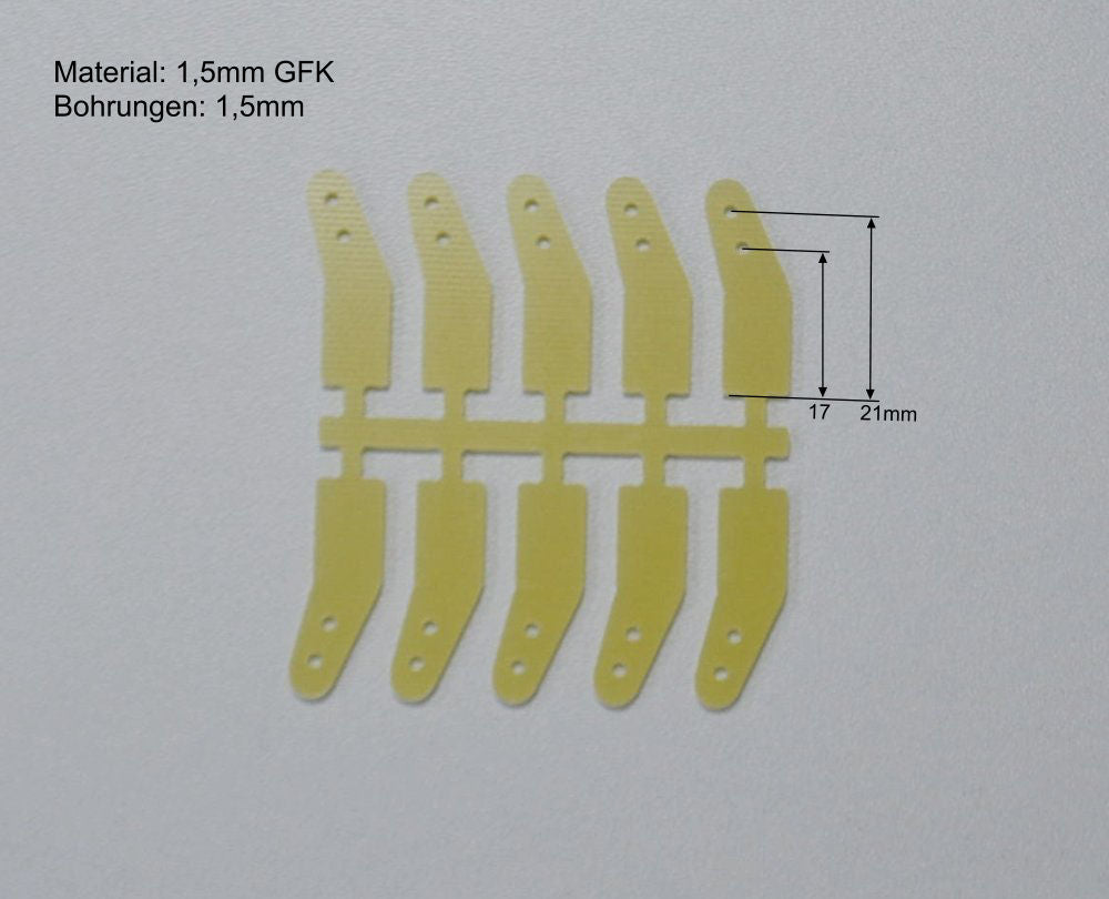 GFK-Ruderhörner 25mm, (VE 10), Pichler # 5204