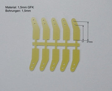 GFK-Ruderhörner 25mm, (VE 10), Pichler # 5204