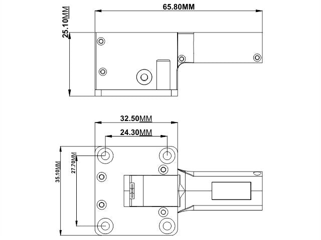 Einziehfahrwerk elektrisch, Grösse M, für 4mm Achsen, VE 2, Pichler # C5263
