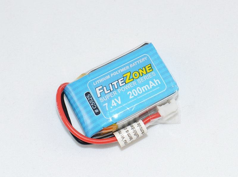 LiPo battery Pichler FLITEZONE 2S/200mAh (UMX), 7.4V, 25C, 34x20x12mm, 13g, # C5525