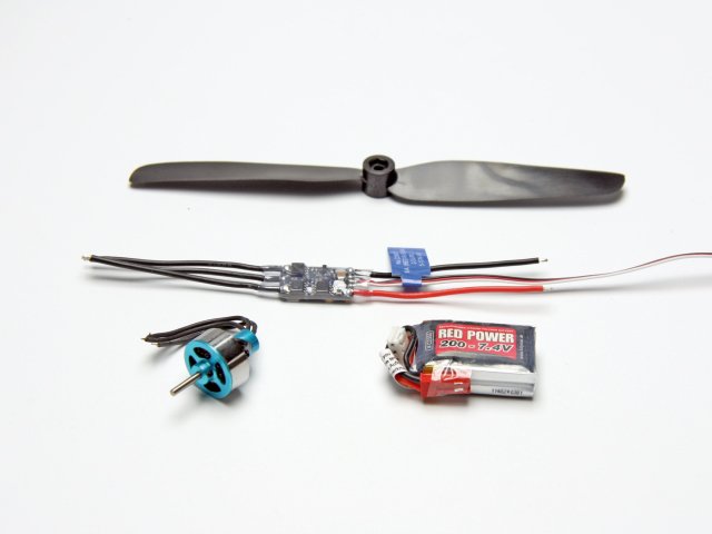 Brushless drive set NANO 9G (motor, controller, LiPo, prop-saver, propeller)