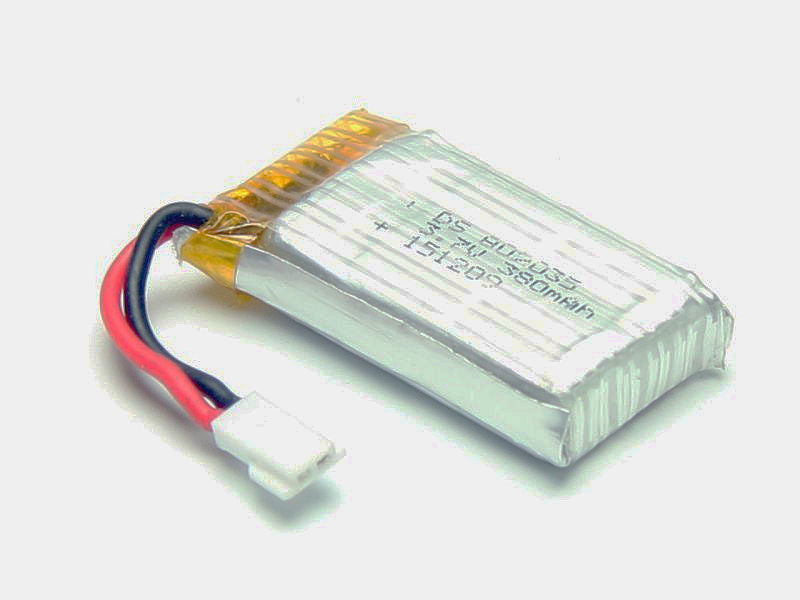 Lipo-Einzelzelle FLITEZONE 380mAh (Crystal Drone), 3.7V 20C, 40x20x9mm, 10g