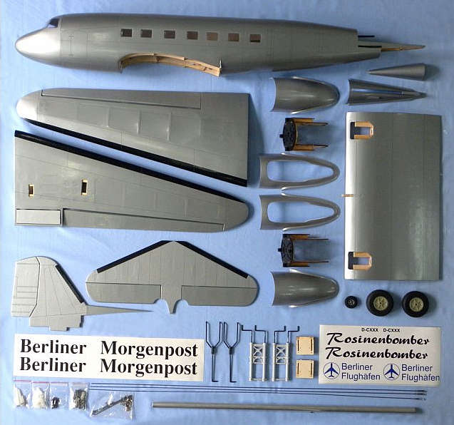 Douglas DC-3, Dakota, Twin-engine classic, ARF, Wingspan 1800mm, Pichler # C9027